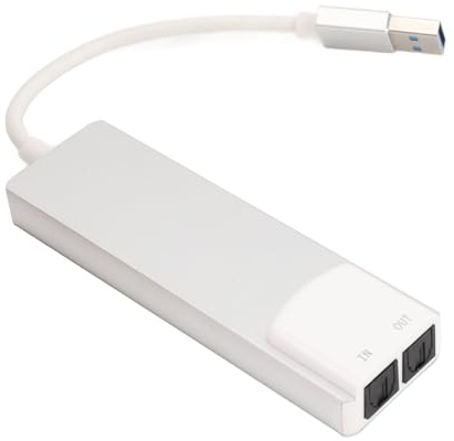 Carte Son USB, Prend en Les Canaux 5.1 7.1, Interfaces Riches, Facile à Installer, Adaptateur de Carte Son Externe USB 7.1 Canaux pour Sorties Sonores Analogiques et