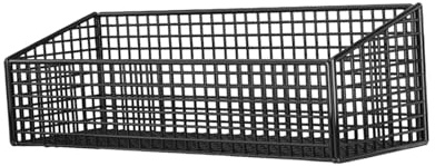 Baoblaze Hängender Wandkorb, Lagerregal, Stabiler Küchenorganizer, Organisationskorb, Obstkorb, Metall-Hängeregal für Zuhause, Knoblauch, Eier, groß