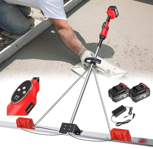 Power-Estrich-Betonverarbeitungsgerät, Beton-Estrich-Vibrationsset, Beton-Finishing-Werkzeug, Beton-Estrich-Vibrationsmaschine, 1,5 M-2 Akku