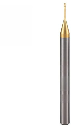 1 Stück Mikro-Schaftfräser Hartmetall CNC tiefer langer Hals kleines Mini-Werkzeug 0,2 0,3 0,4 0,5 0,6 0,7 2 Flutes Rillenfräser(0.15X0.5X4X50)
