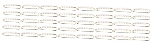 VALICLUD 4 Sätze Taillenstift Schalclip Gutl Kleidungsbrosche Kleiderspange Hosenbundclips Mit Perlendesign Brosche Sicherheitsnadel Hosen Bekleidungszubehör Metall 20 Stück * 4