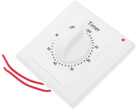 Homoyoyo Mechanischer Zeitschalter für Beleuchtung mit Zeitschaltuhr Timer für Lichter Abs Weiß für Innenbereich Multiple Zeitstufen Fritzbox Zeitschaltuhr Steckdose