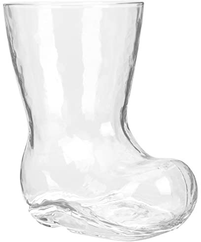 Cabilock Tasse à Bière en Verre Tasses Fantaisie Forme de Botte 380 Ml Capacité Tasse en Verre Esthétique Tasse à Thé Café Jus