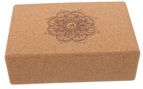 KOMBIUDA Korkblock Für Yoga-training Yogablock Aus Kork Hochdichter Yogablock Für Erwachsene Yogawerkzeug Für Dehnübungen Und Fitnesstraining