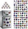 QOMJUFA 100 Pcs Stickers Neon Graffiti, Pegatinas Vinilo Impermeable, para Ordenador Portatil Agenda Laptop Skate Botella etc