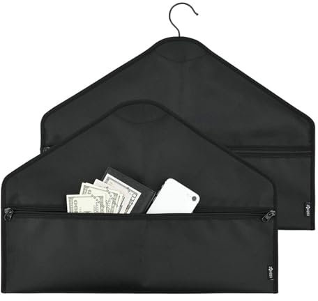 Nybhyjka Kleiderbügel, Umleitungssafe mit versteckter Tasche, versteckter Tresor, Umleitungssafe, 44,5 x 32 cm, versteckter Taschensafe mit Tasche, geheimer Safe für Geldaufbewahrung, passt unter