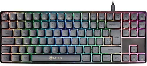 GAMIAC Mecânico TKL RGB90G Teclado Mecánico Gaming Kailh Blue | Teclado mecánico gaming TKL, iluminación RGB por tecla, switches Kailh Blue, layout ES QWERTY, ideal esports y oficina