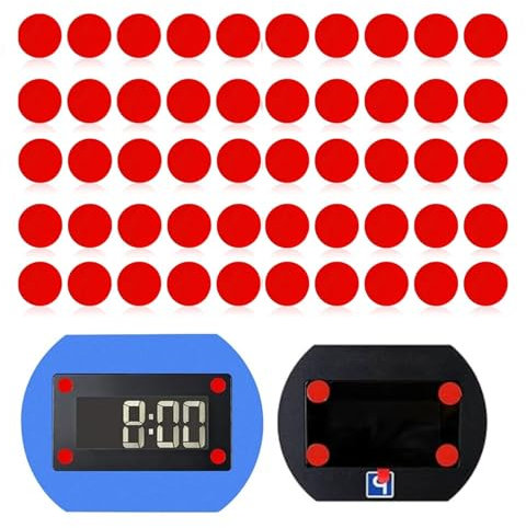 Makoto Nobu 100 Piezas Almohadillas Adhesivas Circulares, Resistente a Altas Temperaturas almohadillas adhesivas de doble cara, para salpicadero, cámara, parabrisas, Dash Cam (10MM)