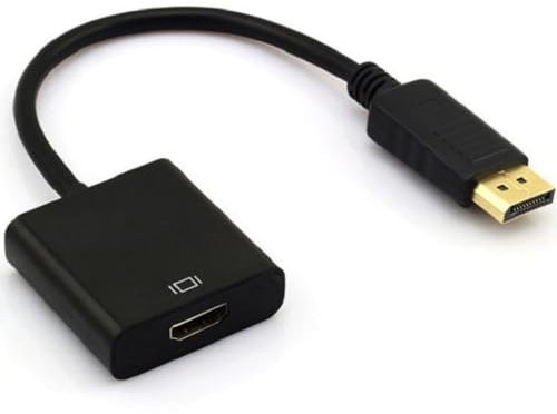 DisplayPort to HDMI Adapter,Display Port to HDMI Port,DisplayPort to HDMI Uni-Direction Cable,Male to Hdmi Female Converter,Compatible with PC,Laptops, Tablets, or DisplayPort docking stations