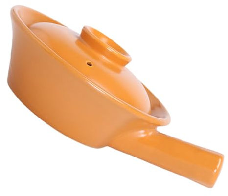Mipcase Pentola in Con Manico Per Cucinare Porridge Zuppe e Noodles Materiale Ceramico Resistente Al Calore Design Compatto e Adatto Per Alimenti Per Ragazza e Uso