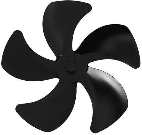 KOMBIUDA Ventilatore Per Stufa A Legna Alimentato A Calore A 5 Pale in Alluminio Accessori Camini
