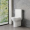 Ultra Short Projection (560mm) Rimless D-Shape Toilet Pan, Cistern & Heavy Duty Seat