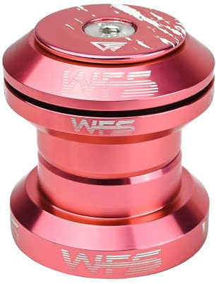 WFS NV.37 Kit de casque de vélo sans filetage de 1-1/8 pour fourche de direction sans filetage et tube de direction de 34 mm – Alliage d'aluminium CNC, roulements scellés pour VTT, vélo de route, VTT
