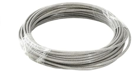 Stahlseil 5–10 m beschichtetes Edelstahlkabel, geeignet for Aufhängen von Lichterketten, Terrassengeländern, Verandazäunen und Seilen for Kleidung(1.5mm-10M)