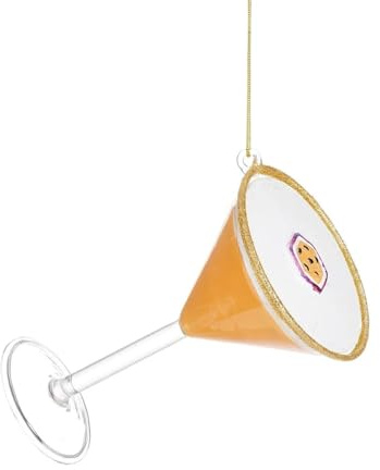 Christmas Decoration, Novelty Bauble, Passion Fruit Cocktail Bauble, Fun Hanging Glass Passionfruit Martini Drink Christmas Tree Decoration, Quirky Xmas Tree Ornament