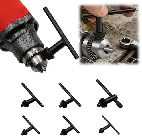 Chiave per mandrino, 6 misure, per trapano di serraggio di 4 mm, 6 mm, 10 mm, 13 mm, 16 mm, 20 mm di diametro