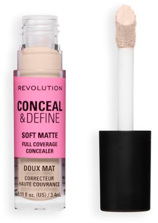 Revolution Conceal & Define Full Coverage Concealer, C0.5C Fair or Light