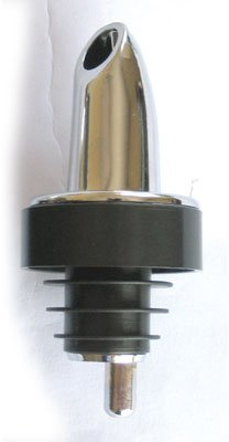12 x Free Flow Spirit Bar Pourer Fast, Chrome, with Collar Made in England