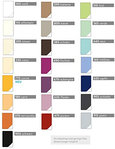 Estella Mako Jersey Nackenrolle Bezug in 25 Uni Farben 15x40 in lind