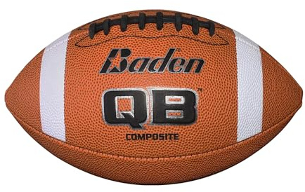 Baden Composite Football | Cushioned Cover for Durability | SureGrip Graphics for Consistent Grip | Ideal for Backyard Play and Flag Football