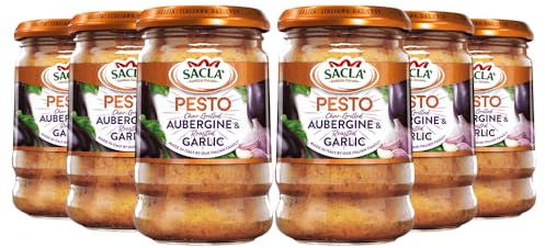 Sacla Chargrilled Aubergine Pesto – with Roasted Garlic