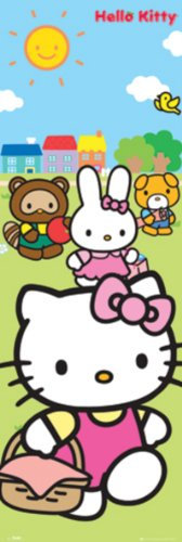 Hello Kitty – Picnic – Papel para puerta Póster – Tamaño 158 x 53 cm (aprox.)