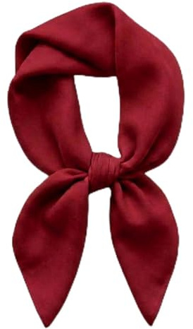 TigerTie Damen Nickituch Halstuch in bordeaux einfarbig Uni - Weiches Tragegefühl - Tuchgröße 60 x 60 cm - 100% Baumwolle