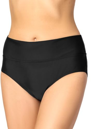 Merry Style Bas de Bikini pour Femmes pour Plage et Piscine, Mode de Bain Estivale Femme Caleçon Culotte Bas Maillot de Bain MSVR5 (Noir (9240), 38)