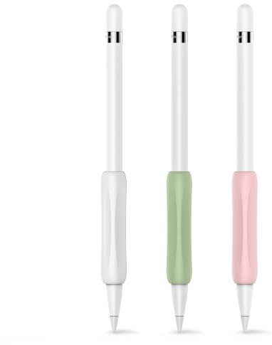Delidigi für Apple Pencil Griff Ergonomische Silikonhülle für 1. und 2. Gen