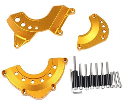 EQJSHL Motorrad-Motorschutz Für Z900RS Z 900 RS Cafe 2018–2023, Verkleidungs-Rahmengleiter, Sturzpads, Statorschutz, Zubehör Sturzschutz Sturzpads(Gold)