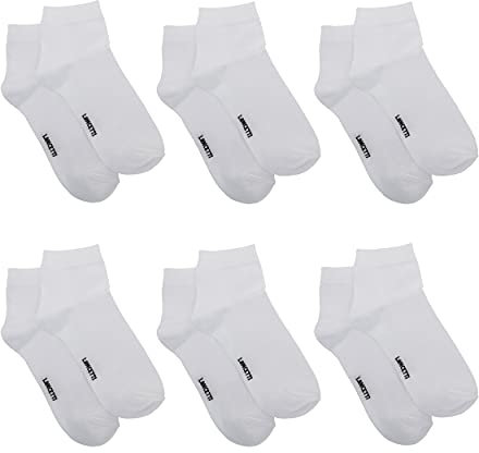 LANCETTI - 3 o 6 Paia Calzini Corti Bambino e Bambina in Cotone Filo di Scozia, Trasparenti e Confortevoli - Vari Colori Disponibili