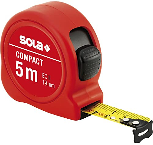 SOLA Rollbandmaß Compact 5 m EG-Prüfzeichen Genauigkeit II