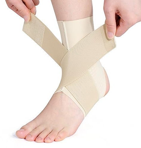 Galvaran Ankle Brace, Adjustable Breathable Compression Ankle Support，for Men and Women with Sprained Ankles, Ankle Wrap Stabilizing Ligaments, Plantar Fasciitis Relief