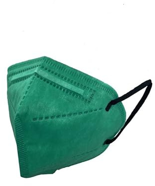 Obbocare - Maschera FFP2 con 5 strati Maschera FFP2 Omologata con Certificato CE. Inscatolati singolarmente Fabbricati in Spagna. Colore Verde. Confezione da 20 unità