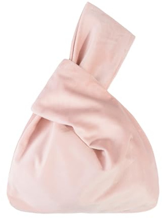 Muka Borsa da polso con nodo in velluto, Borsa con nodo di lusso in stile giapponese, Custodia da sera per donna