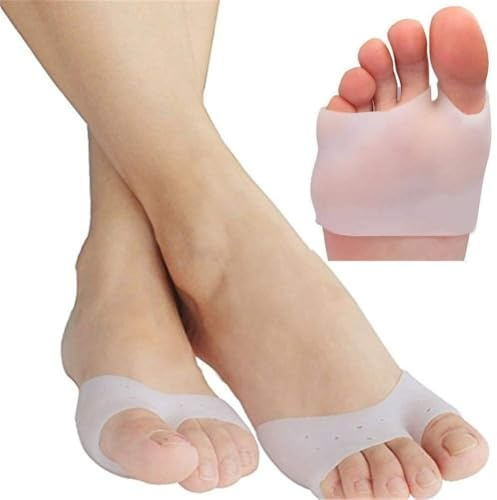 2 Paar Zehenschutz Silikon Gel Zehenkappen, Weich Pumps Zehenschutz Zehenschoner Ballet Spitzenschoner für Spitzenschuhe Ballettschuhe High Heel Pumps, Geeignet für Damen Herren