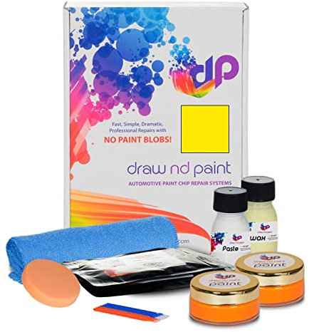 DrawndPaint - Vernice per ritocchi per BMW, colore giallo fluo, 427, per riparazione graffi e graffi