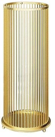 BURLOE Luxus Runde Metal Schirmständer,Moderne Premium Regenschirmständer Fass Boden Stehend Für Canes Walking Sticks Regenschirm Lagerung Behälter Veranstalter,Gold
