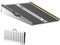 VEVOR Rollstuhlrampe, 91,44 cm 363 kg Kapazität, Schwellenrampe aus Aluminium, Faltbare Rampe für Mobilitätsroller, Rollstuhlrampe, Behindertenrampe für Heimstufen, Treppen, Türen, Bordsteine