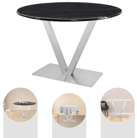 WindWilder Edelstahl Tischbeine Tischgestell Tischfuß Tischuntergestell X/V Modell 72cm / 70cm Tischgestell Weiß Untergestell Tischfuß Gastro Tisch (V, 70CM)