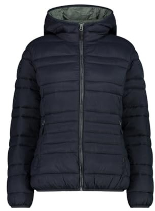 CMP - Giacca da donna in nylon con cappuccio fisso, Antracite, 42