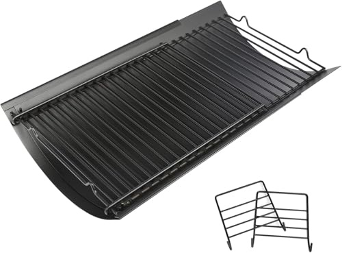 GFTIME 60 till 90 cm justerbar kolskål asklåda askpanna för Chargriller 5050 5072 5650 1224 1324 2121 222 2123 E1224 träkolgrillar, Oklahoma Joes träkolgrillar, Royal Gourmet