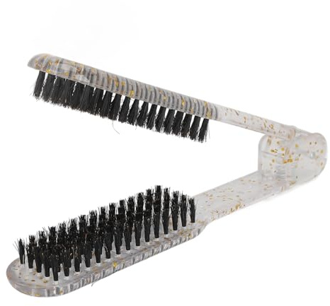 Cepillo Para Planchar Cabello, Spazzola per Lisciare i Capelli con Funzione Traspirante Morsetto per Spazzola a Doppio Lato in Nylon Antistatico per uno Styling e una Lisciatura