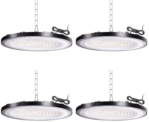 Tayire Faretto LED UFO 300W, 30000lm LED High Bay Light Hall Proiettore Officina Lampada Illuminazione magazzino, Lampada Interni Industriale per Stadio coperto 5 Pack