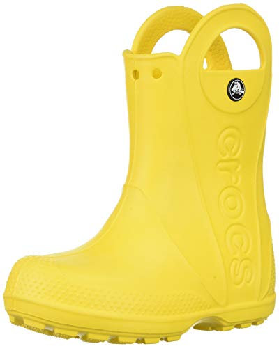 Crocs Unisex Bambino Handle It Rain Boot Kids Stivale, Yellow, 22/23 EU