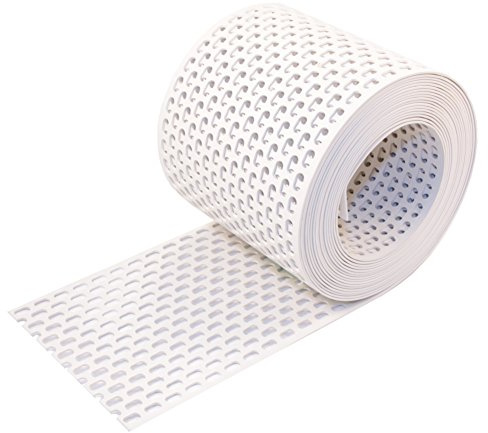 HAUS & DACH Traufgitter PVC weiß 180 mm / 5 m Rolle