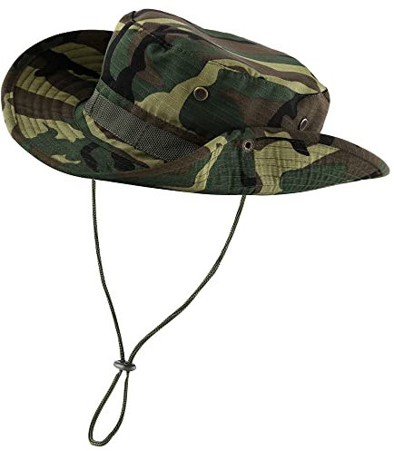 Faletony Sonnenhut Damen Herren Fischerhut Sonnenhüte mit Kinnriemen UV-Schutz Buschhut Boonie Hat, Wasserdicht & Atmungsaktiv - Faltbarer Sonnenhut für Outdoor, Wandern, Camping, Angeln