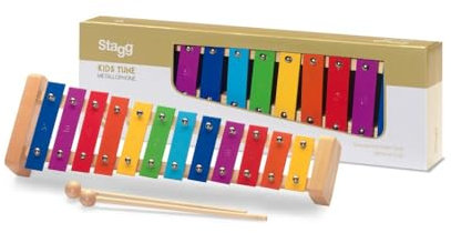 STAGG META-K12 RB Metallophon mit 12 farbigen Stäben