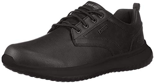 Skechers Men's Delson Antigo Oxfords, Black BLK, 10 UK
