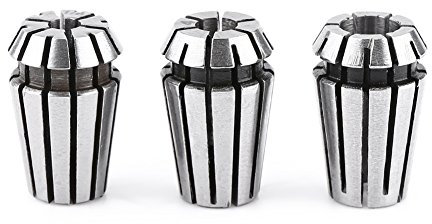 Ensemble de 3 Pinces ER11, Collets de Serrage à Ressort, Porte-Mandrin pour Tour de Fraisage CNC